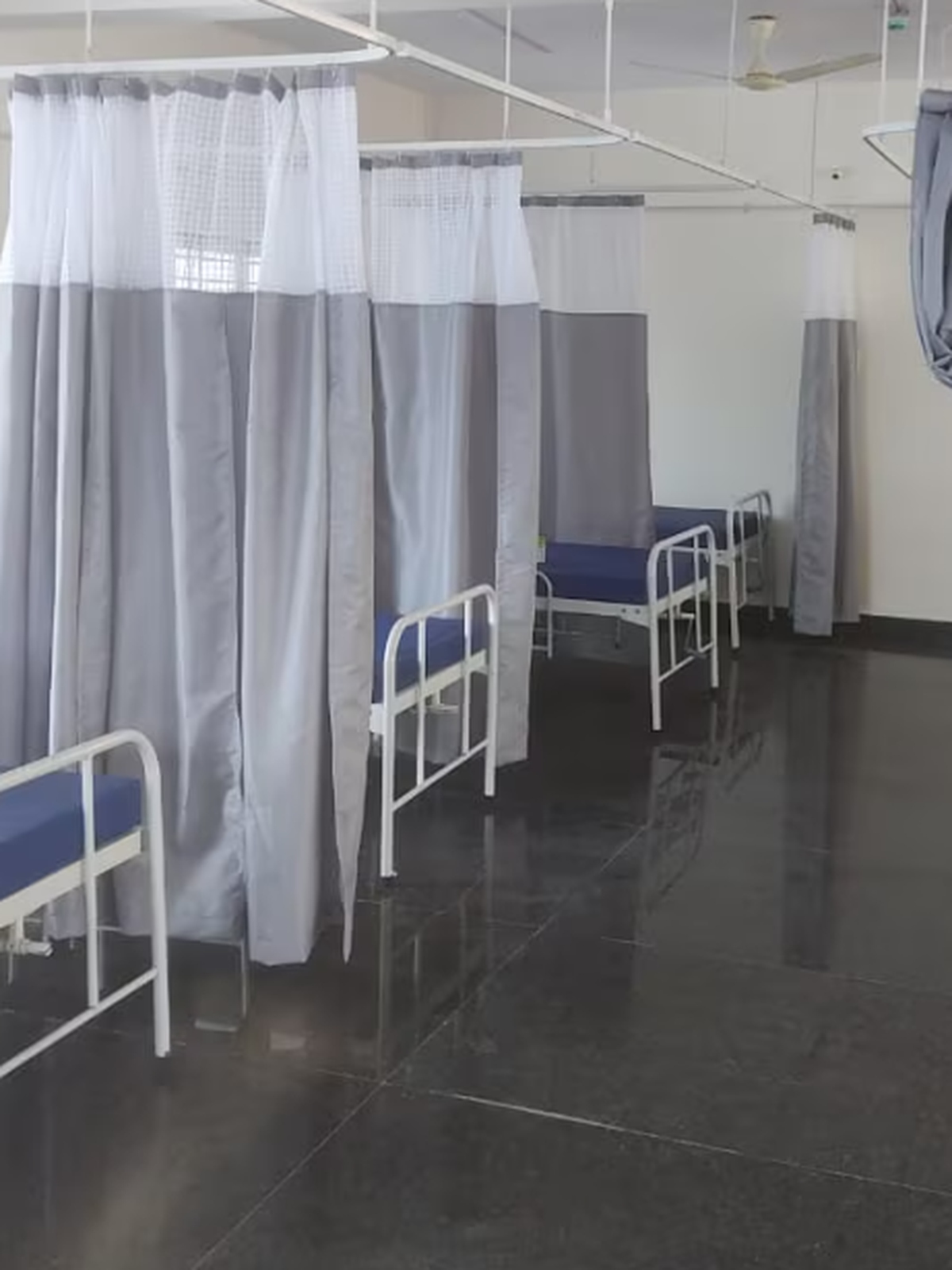 Clean and Modern Inpatient Ward Bed Setup